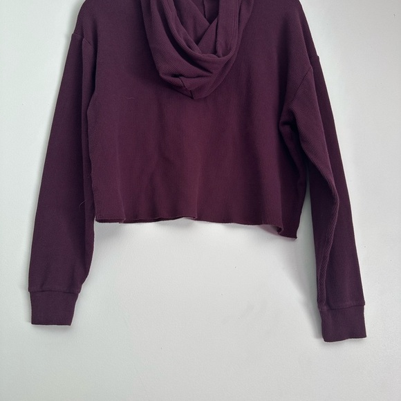 Victoria's Secret Plum Relaxed Crop Hoodie - Picture 4 of 5